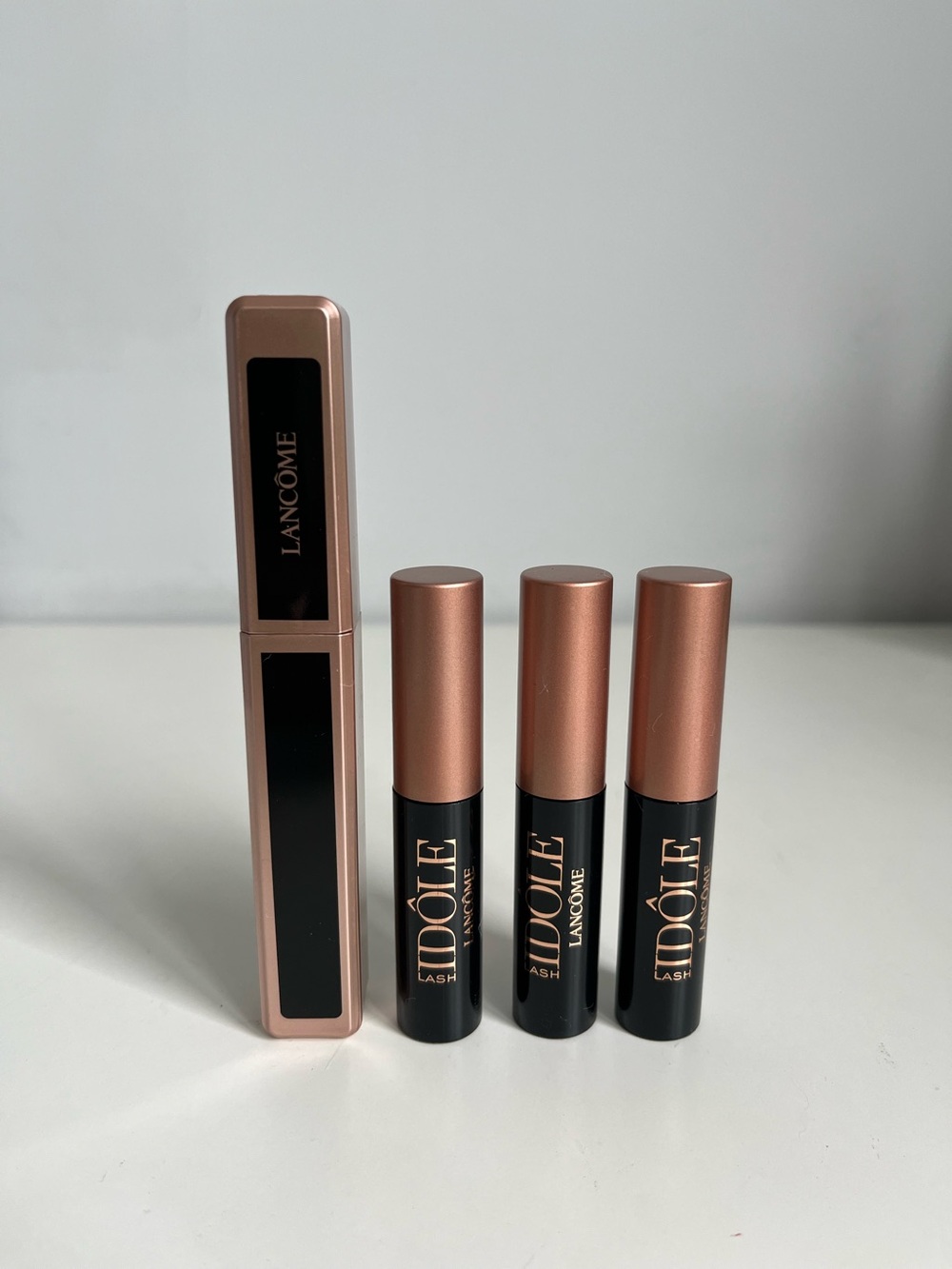 NEW Lancôme Lash
Idôle Mascara Bundle I
Full Size + 3 Mini
Mascaras